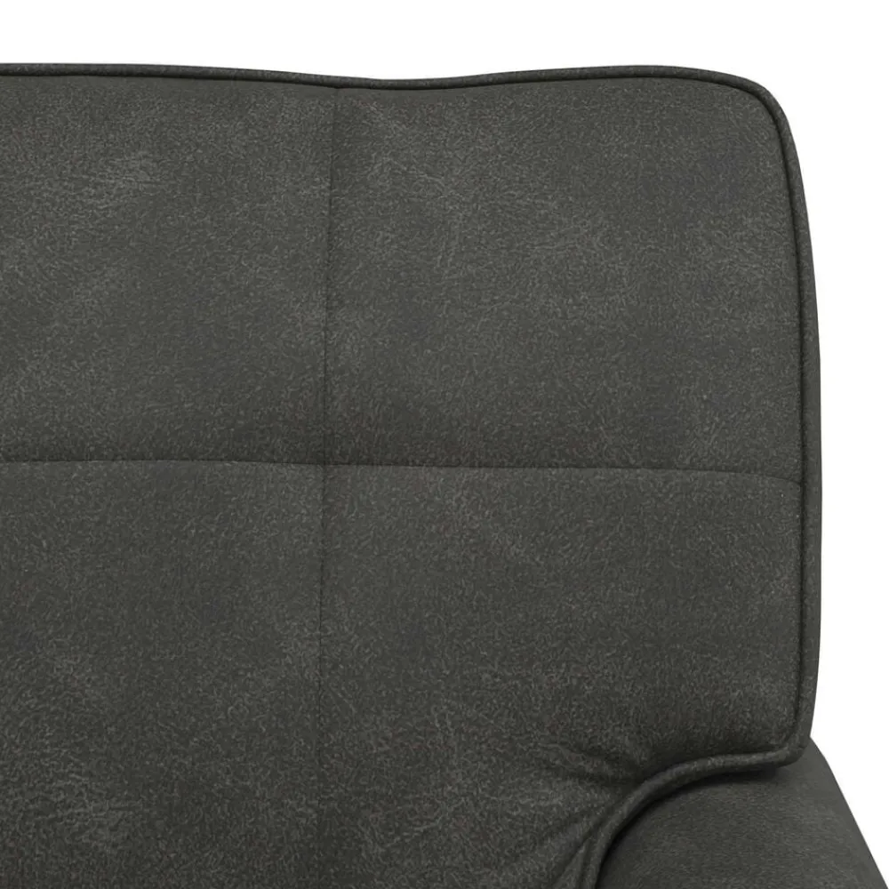vidaXL Sillón reclinable 91 x 157 x 91 cm Cuero sintético Negro New