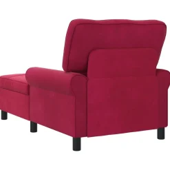 vidaXL Sillón reclinable Rojo vino 91 x 157 x 91 cm Terciopelo Rojo vino tinto Outlet