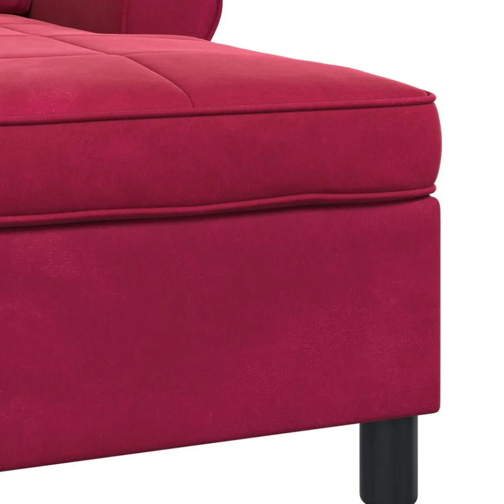 vidaXL Sillón reclinable Rojo vino 91 x 157 x 91 cm Terciopelo Rojo vino tinto Outlet