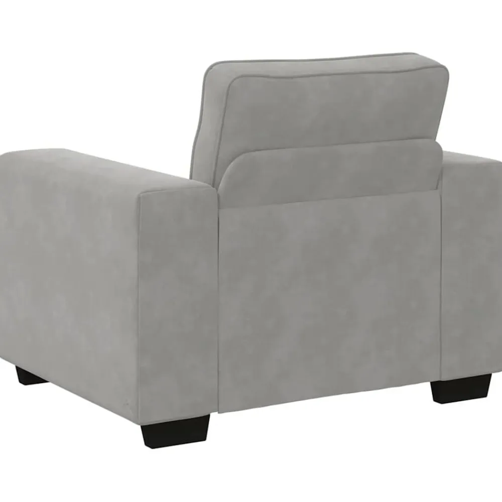 vidaXL Sillón sofá 100x77x82 cm terciopelo Gris claro Best