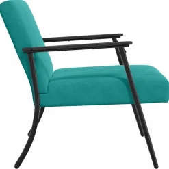 vidaXL sillón 59 x 75 x 78 cm Terciopelo Tuquesa Online