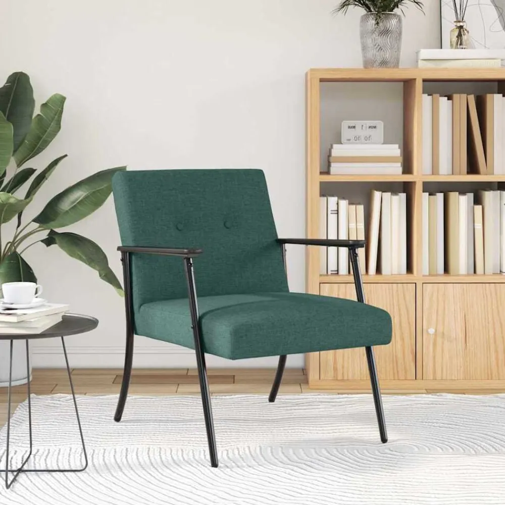 vidaXL Sillas-sillón tela