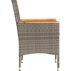 vidaXL Muebles De Jardín-Sillones de jardín con cojines 2 uds ratán sintético