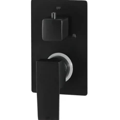 vidaXL Sistema de ducha acero inoxidable 201 Negro Best
