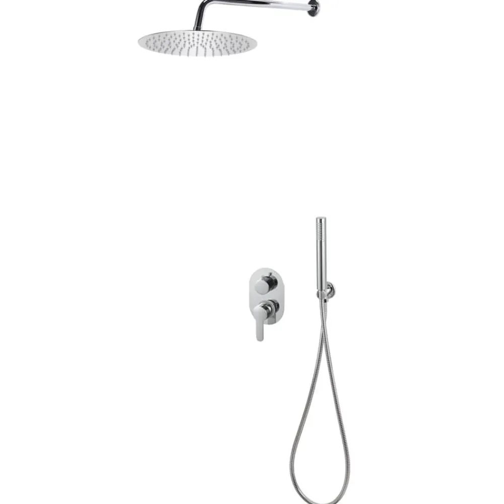 vidaXL Fontanería-Sistema de ducha acero inoxidable 201