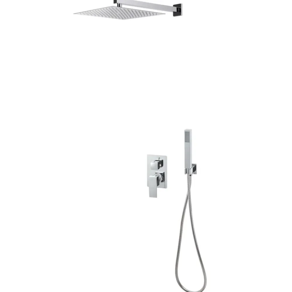 vidaXL Fontanería-Sistema de ducha acero inoxidable 201