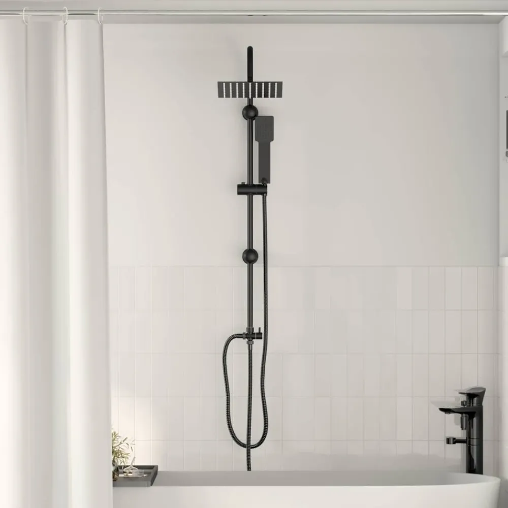 vidaXL Fontanería-Sistema de Ducha 47 x 20 x 95 cm Acero inoxidable