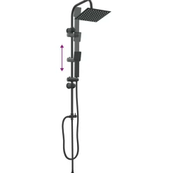 vidaXL Fontanería-Sistema de Ducha 47 x 20 x 95 cm Acero inoxidable