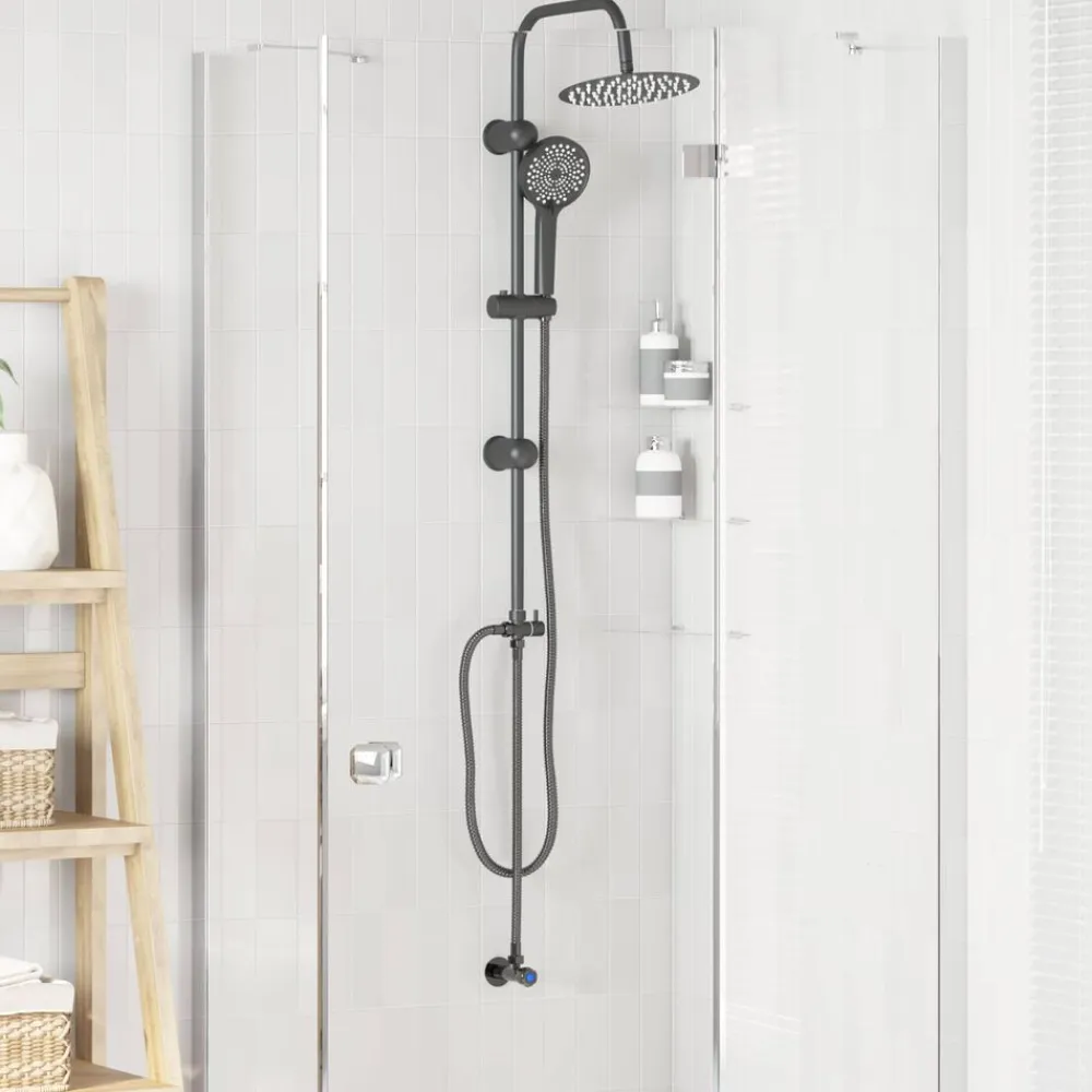 vidaXL Fontanería-Sistema de Ducha 47 x 20 x 95 cm Acero inoxidable