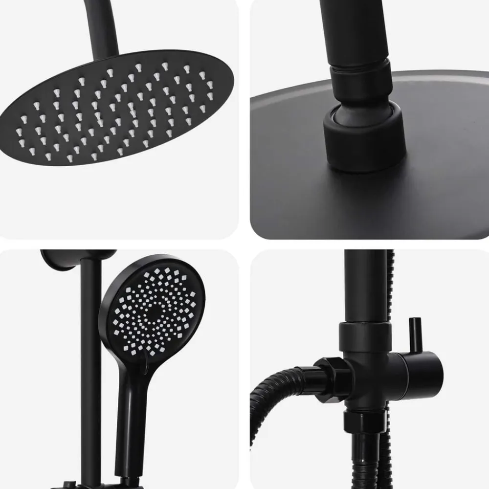 vidaXL Fontanería-Sistema de Ducha 47 x 20 x 95 cm Acero inoxidable