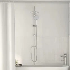 vidaXL Fontanería-Sistema de Ducha 47 x 20 x 95 cm Acero inoxidable