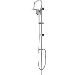 vidaXL Fontanería-Sistema de Ducha 47 x 20 x 95 cm Acero inoxidable