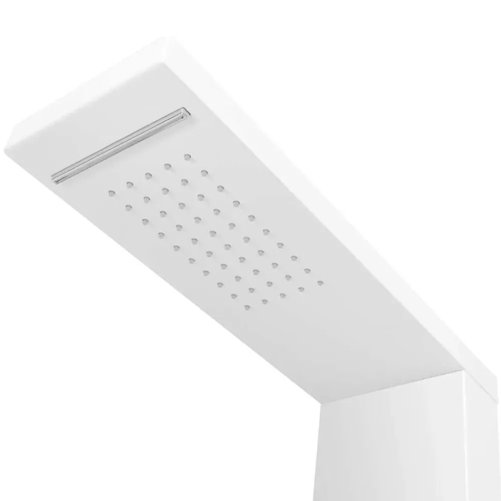 vidaXL Fontanería-Sistema de panel de ducha aluminio mate