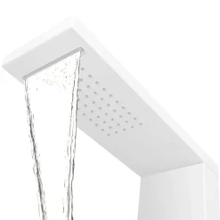 vidaXL Fontanería-Sistema de panel de ducha aluminio mate