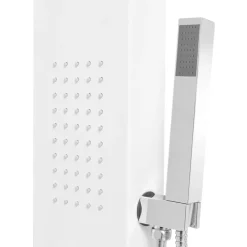 vidaXL Fontanería-Sistema de panel de ducha aluminio mate