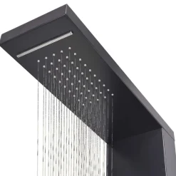 vidaXL Fontanería-Sistema de panel de ducha aluminio mate