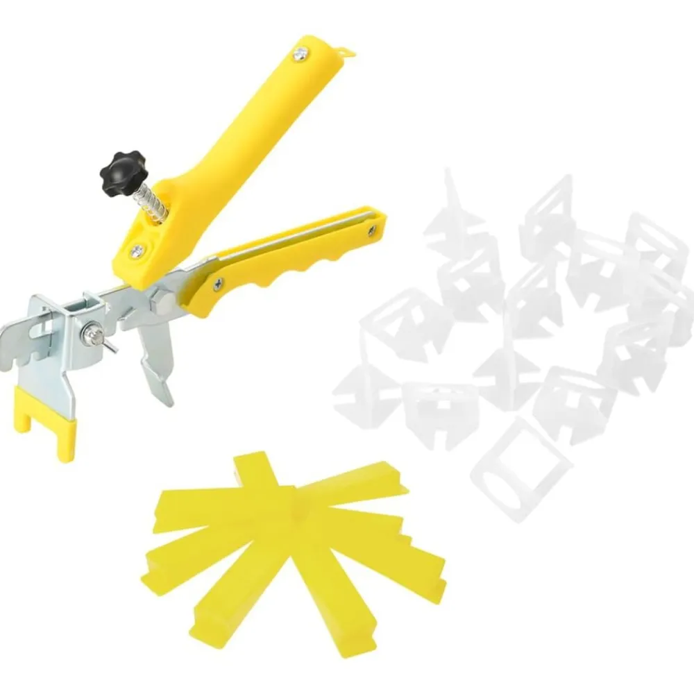 vidaXL Herramientas-Sistema para nivelación de azulejos 250 cuñas 500 calzos 1 mm