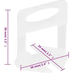 vidaXL Herramientas-Sistema para nivelación de azulejos 250 cuñas 500 calzos 1 mm