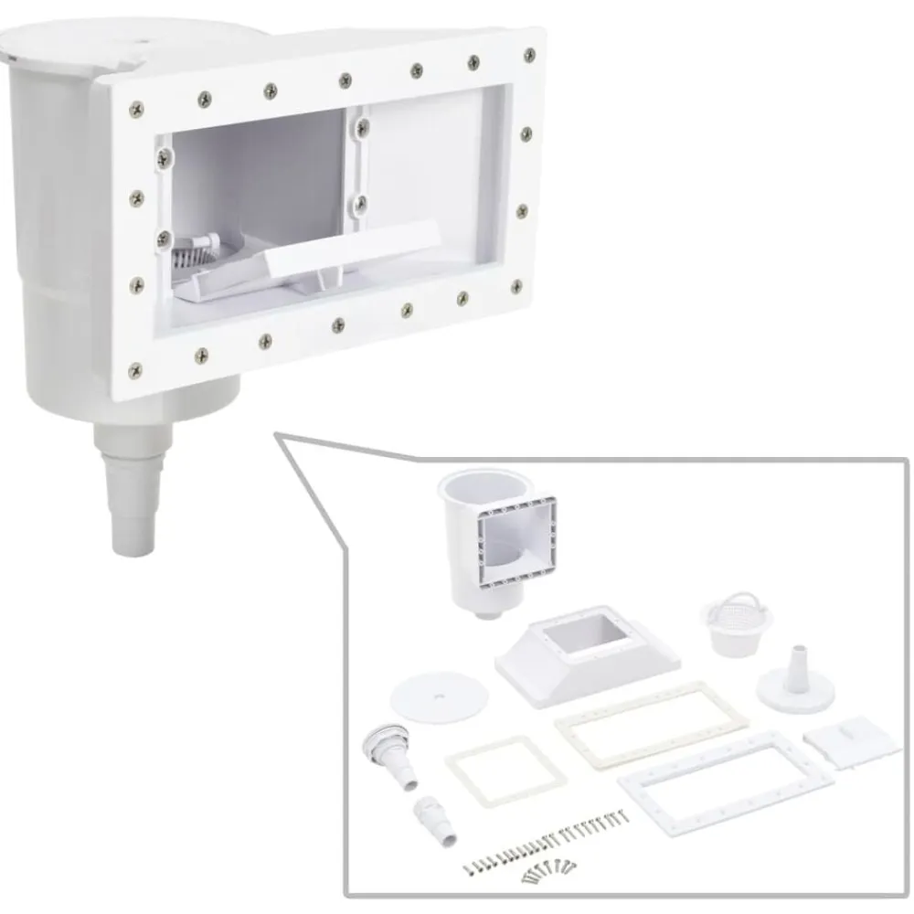 vidaXL Piscina Y Spa-Skimmer de piscina de boca ancha de 11 piezas 34,3x25x30,5 cm