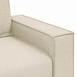 vidaXL Sofás-Sofá 2 pcs Beige 220 x 80 x 84 cm Tejido mezcla de lino