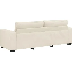 vidaXL Sofá 2 pcs Beige 221 x 80 x 82 cm Tejido mezcla de lino