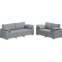 vidaXL Sofás-Sofá 2 pcs 219 x 80 x 82 cm tela