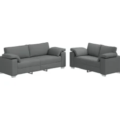 vidaXL Sofás-Sofá 2 pcs 219 x 80 x 82 cm tela