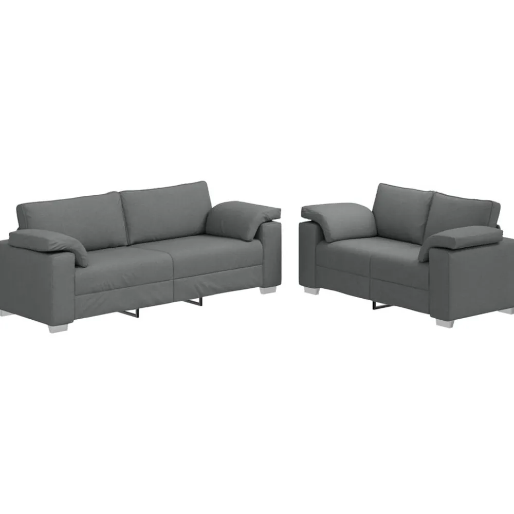 vidaXL Sofás-Sofá 2 pcs 219 x 80 x 82 cm tela