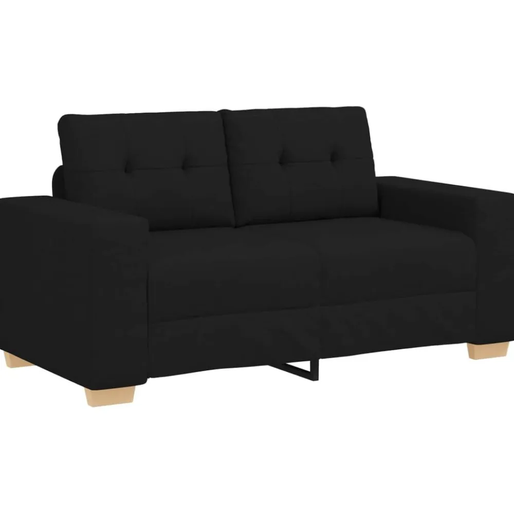 vidaXL Sofás-Sofá 3 pcs 221 x 80 x 80 cm Tejido mezcla de lino
