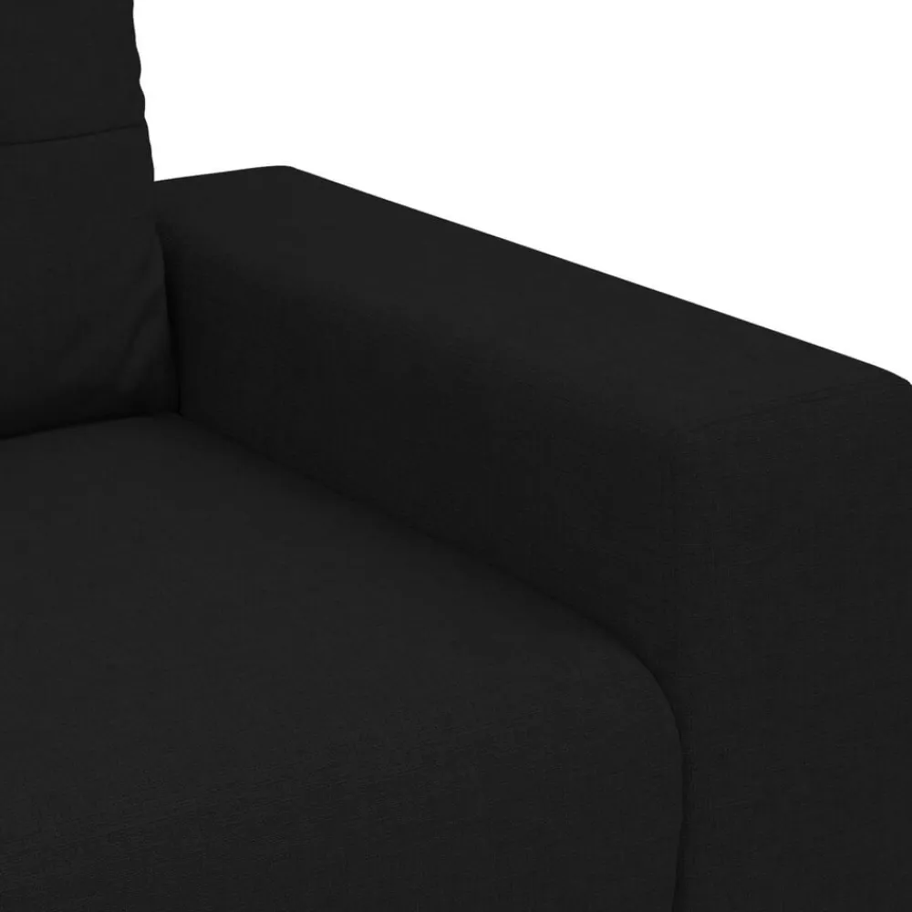 vidaXL Sofás-Sofá 3 pcs 221 x 80 x 80 cm Tejido mezcla de lino