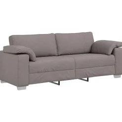 vidaXL Sofás-Sofá 3 pcs 219 x 80 x 82 cm Tejido mezcla de lino