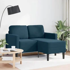 vidaXL Sofás-Sofá 2 plazas con chaise longue en forma L 125 cm