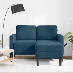 vidaXL Sofás-Sofá 2 plazas con chaise longue en forma L 125 cm