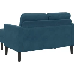 vidaXL Sofás-Sofá 2 plazas con chaise longue en forma L 125 cm