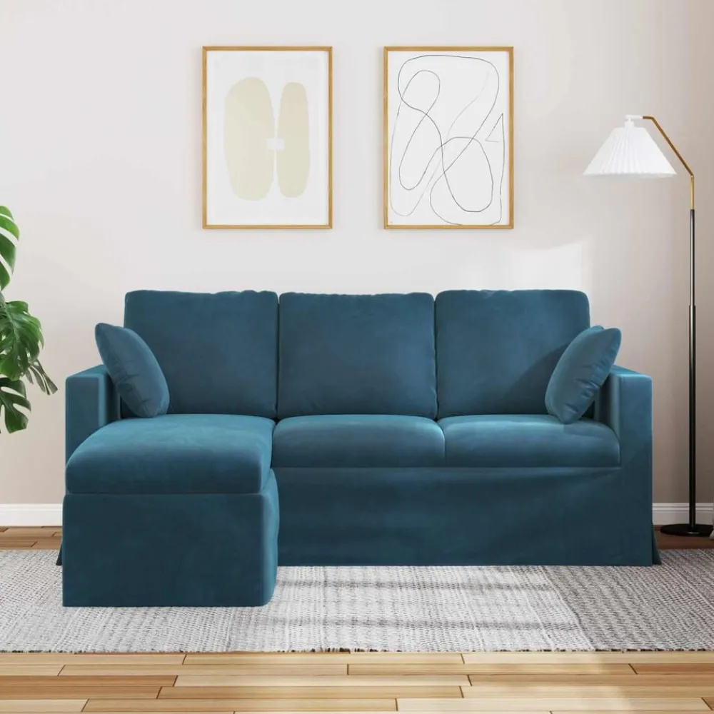 vidaXL Sofás-Sofá 198 x 134 x 80 cm Terciopelo
