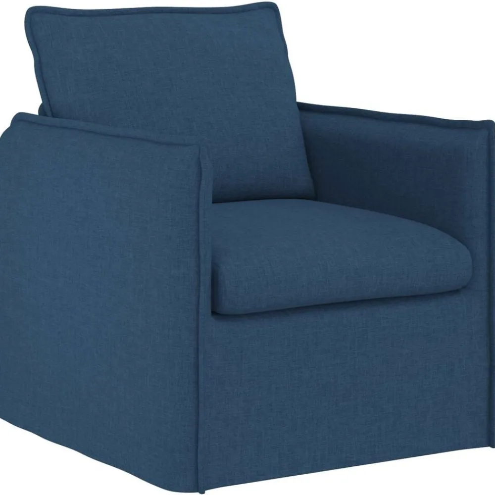 vidaXL Sofá 195 x 82 x 85 cm tela Azul