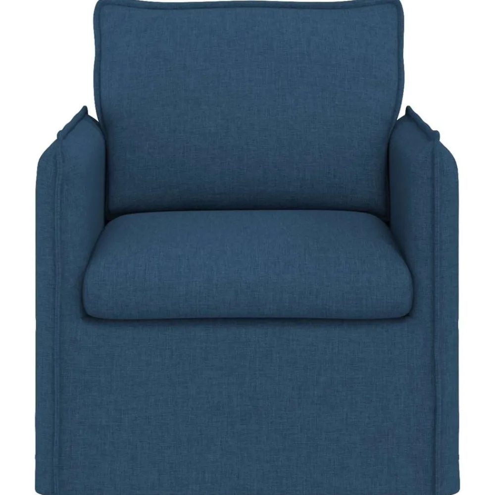 vidaXL Sofá 195 x 82 x 85 cm tela Azul