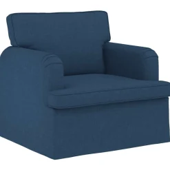 vidaXL Sofá 84 x 80 x 85 cm tela Azul Clearance