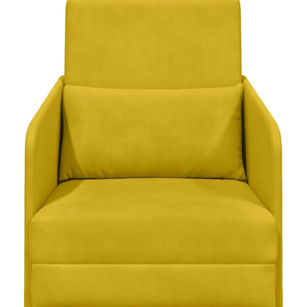 vidaXL Sofá cama 65 x 80 x 83 cm Terciopelo Amarillo Best