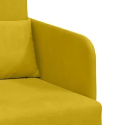 vidaXL Sofá cama 65 x 80 x 83 cm Terciopelo Amarillo Best