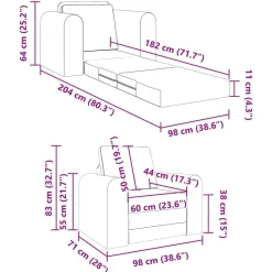 vidaXL Sofá cama 98 x 71 x 83 cm tela Amarillo oscuro Best
