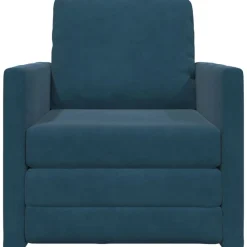 vidaXL Sofá cama 74 x 77 x 81 cm Terciopelo Azul