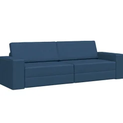 vidaXL Sofá cama marino 245 x 78 x 77 cm tela Azul