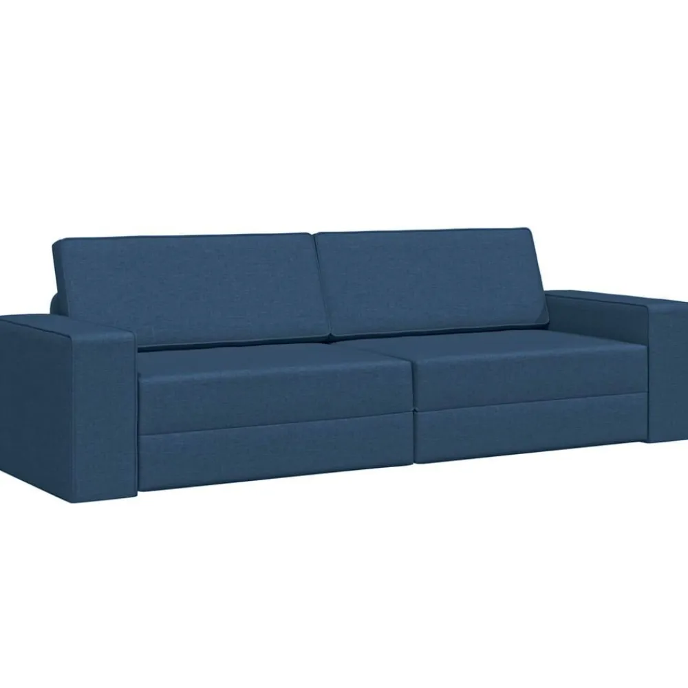 vidaXL Sofá cama marino 245 x 78 x 77 cm tela Azul