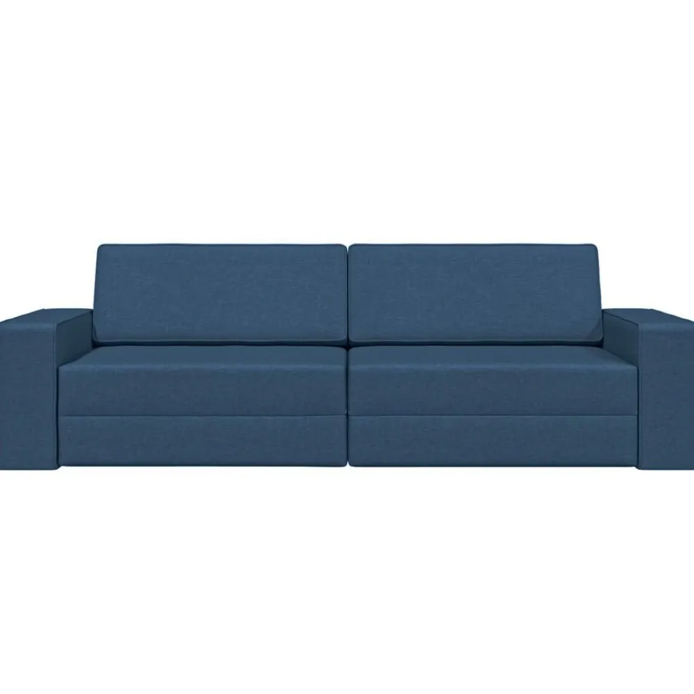 vidaXL Sofá cama marino 245 x 78 x 77 cm tela Azul