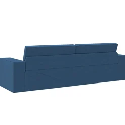 vidaXL Sofá cama marino 245 x 78 x 77 cm tela Azul