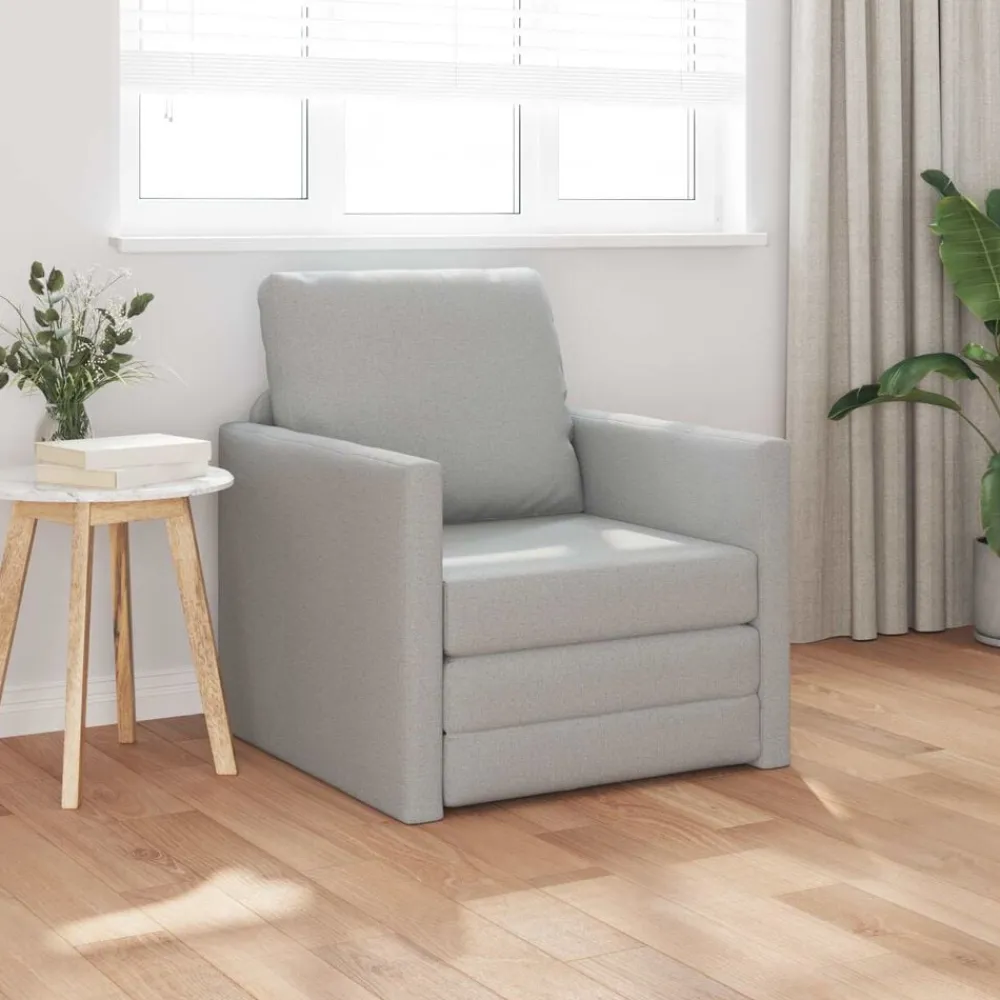 vidaXL Sofás-Sofá cama 60cm tela