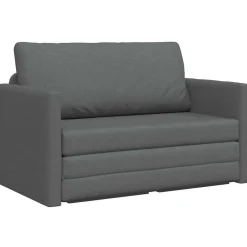 vidaXL Sofá cama 110cm tela Gris oscuro Online