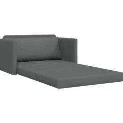 vidaXL Sofá cama 110cm tela Gris oscuro Online