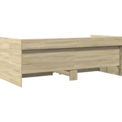 vidaXL Sofá cama con cajones sin colchón 100x200 cm Roble Sonoma Sale